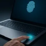 Best budget fingerprint laptops 2025 sleek modern laptop with fingerprint sensor glowing