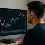 Forex brokers that accept mobile money shown on trading screen with chart in background