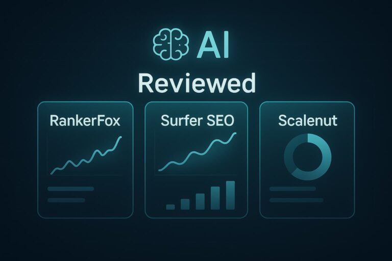 RankerFox 2025 SEO dashboard for solo content creators